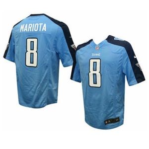 Tennessee Titans 8 Marcus Mariota blue jersey